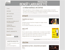 Tablet Screenshot of benoitlabourdette.com